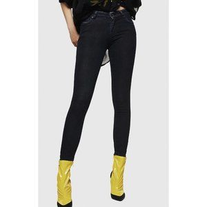 Diesel Women’s Slandy Super Slim Skinny Jeans 084AV Made In Italy Dark Blue W-26